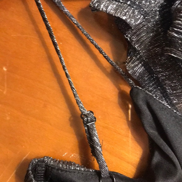 Gunmetal/MetallicBlack/Silver SpaghettiStrap Dress - Picture 11 of 12